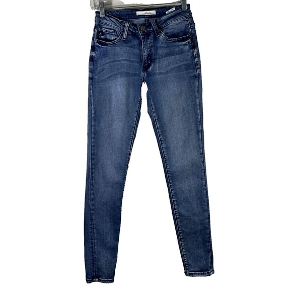 KanCan Blue Denim Skinny Preppy  Normcore Jeans Women's Size 3/25 - Picture 2 of 16